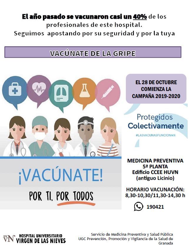 Comenzamos la campaña de vacunación contra la gripe