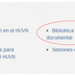 Actualización página web de la Biblioteca del HUVN