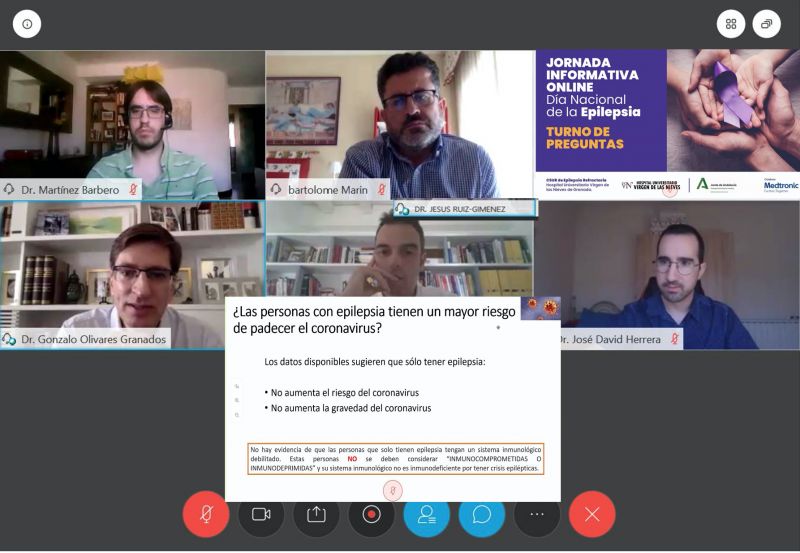 El Hospital Virgen de las Nieves celebra el Día Nacional de la Epilepsia con un encuentro virtual entre expertos y pacientes