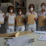 Agradecimiento a las profesionales de enfermería que trabajan en la implantación de buenas prácticas de cuidados