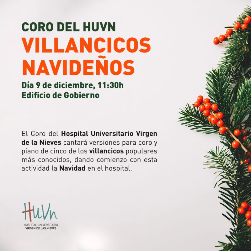 El Coro del Hospital Virgen de las Nieves inicia las actividades navideñas con un recital de villancicos