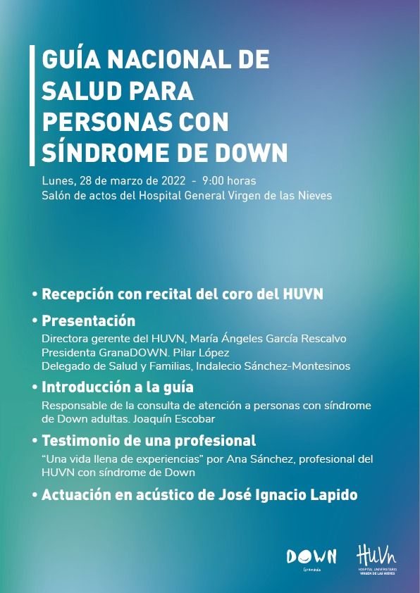 El Hospital Virgen de las Nieves presenta la guía nacional de salud para personas con síndrome de Down