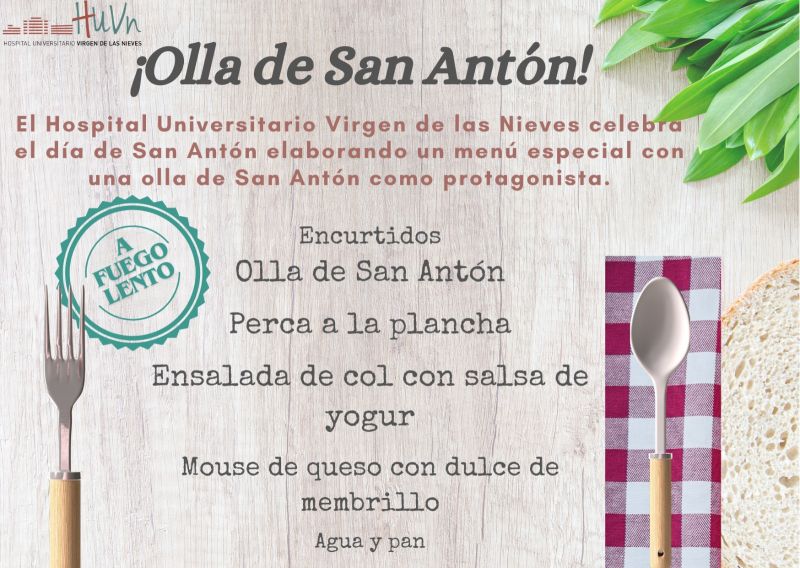 El hospital ofrece a pacientes y profesionales de guardia una olla de San Antón