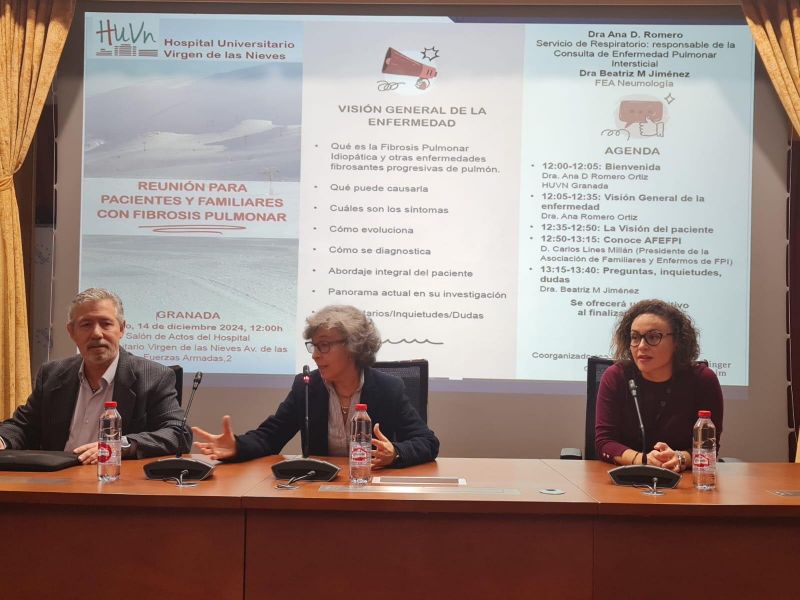 El hospital acoge un aula para pacientes con fibrosis pulmonar y sus familias